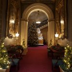 EH Marketing commission. Osbourne House, Isle of Wight. Hallway with Victorian Christmas decorations.